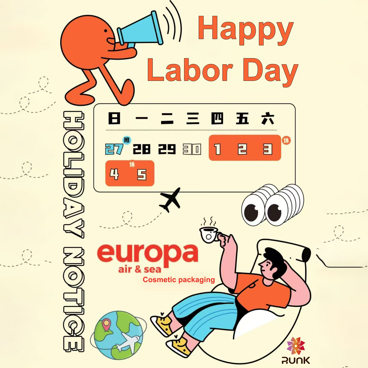 Factory Holiday Announcement for International Workers' Day