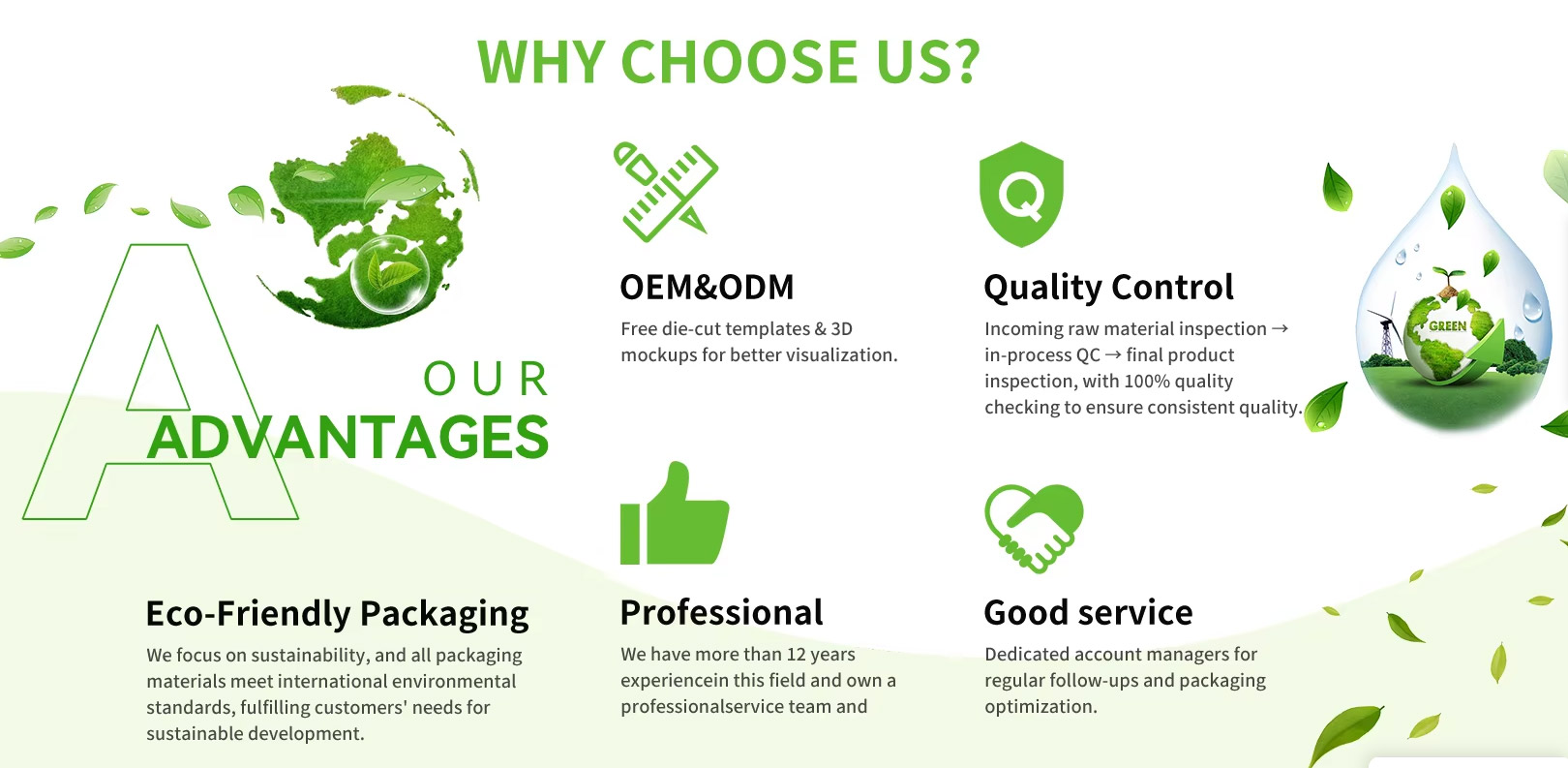 Environmentally friendly and sustainable cosmetic packaging containers Environmentally friendly and sustainable cosmetic packaging containers