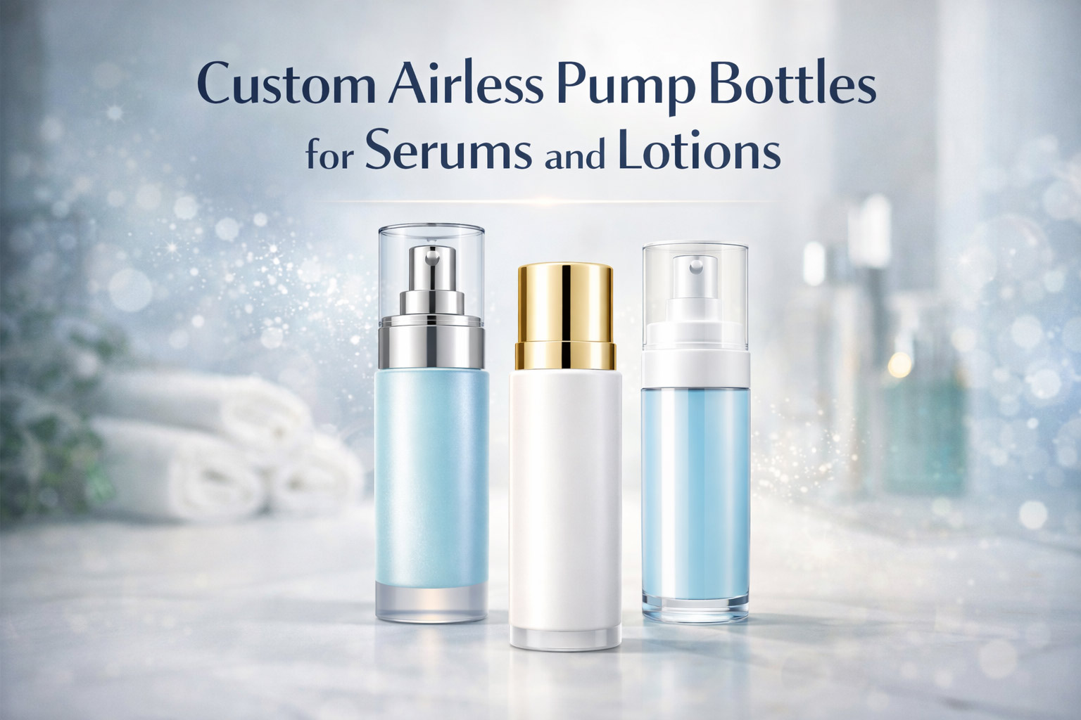 Custom Airless Pump Bottles for Serum & Lotion
